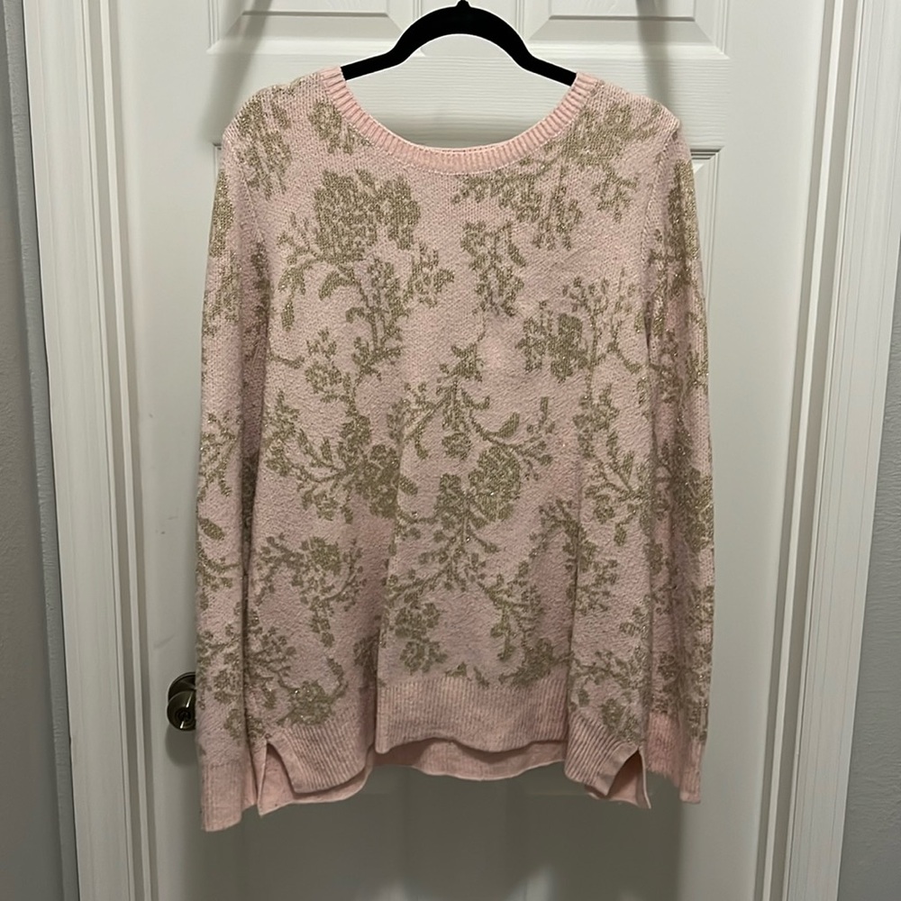 Pink and Gold Sweater